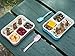 Bento Lunch Boxes Set of 2 | Adults & Kids | Leakproof Container & Airtight Lid | 3 or 4 Compartments | For Dry & Liquid Food, Portion Control, Meal Prep | Gift Colored Spoons & Recipe eBook! By Zimmi