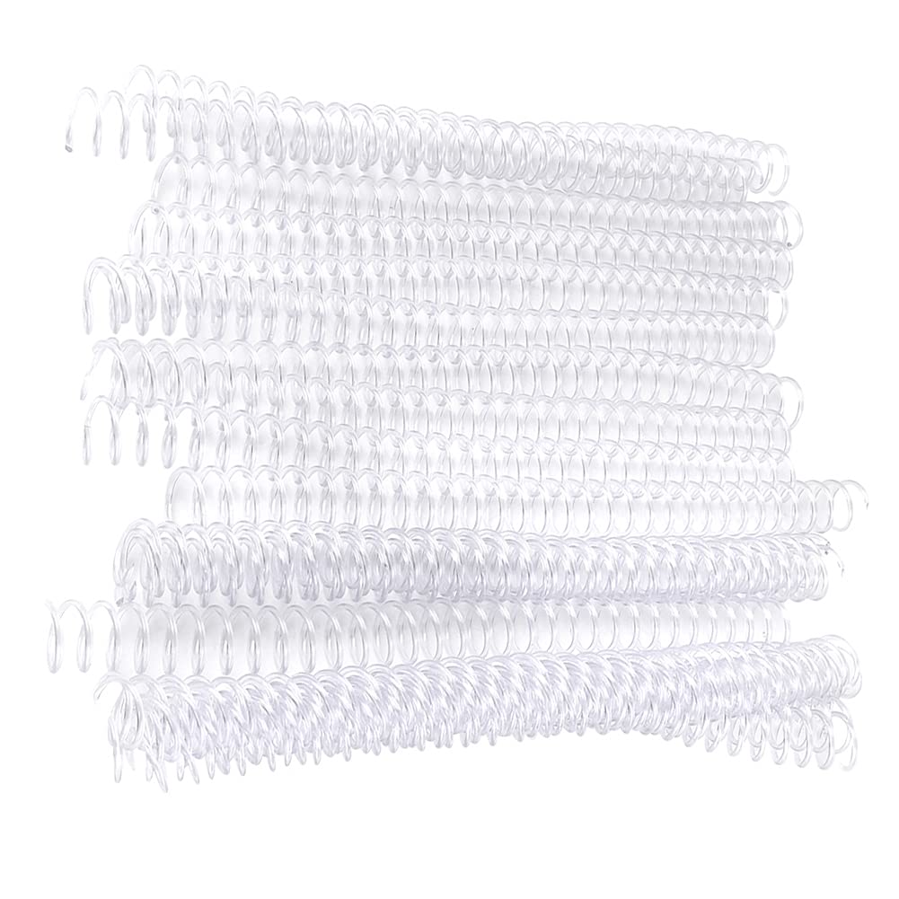 20Pcs Plastic Comb Bindings Comb Binding Spines Office Supplies11mm/13mm/19mm Diameter OptionalBinding A4 Size Paper(19mm-Transparent) Office Supplies