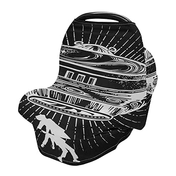 personalized carseat canopy boy