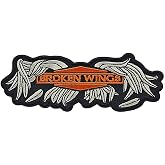 Broken Wings Embroidered Harley Biker Chopper Patch - Iron on or Sew on 5" X 2" C766