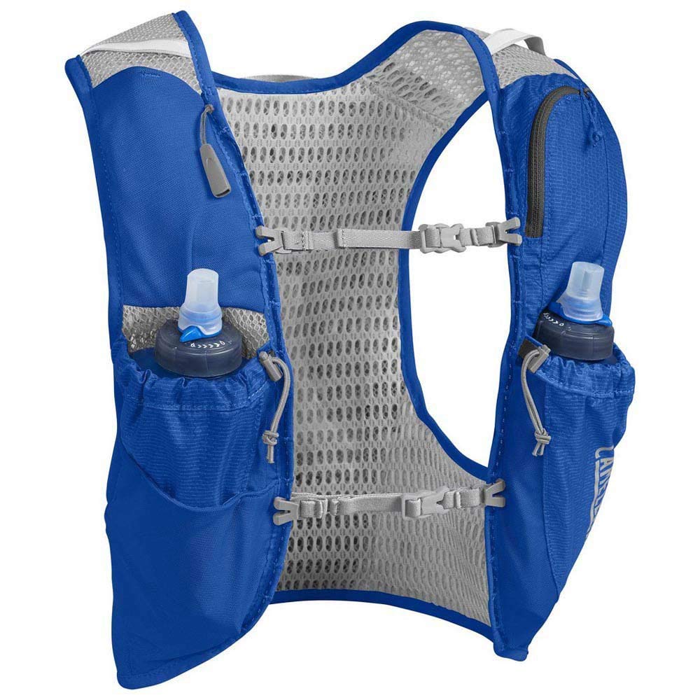 CAMELBAK Ultra Pro 7 Litre Hydration Vest with 2 Quick Stow 500ml Flasks - Nautical Blue/Black - Small