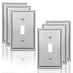 Toggle Light Switch Decorator Metal Wall Plate