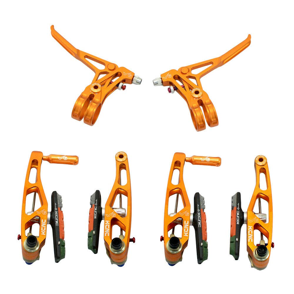 KCNC V6 VB6 MTB V-Brake Set (V-Brakes and Levers), Gold, SK2171