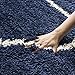 SAFAVIEH Hudson Shag Collection Accent Rug - 3' x 5', Navy & Ivory, Trellis Design, Non-Shedding & Easy Care, 2-inch Thick Ideal for High Traffic Areas in Entryway, Living Room, Bedroom (SGH280C)