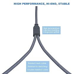 HUALEU 10FT USB C to Dual XLR Male Audio