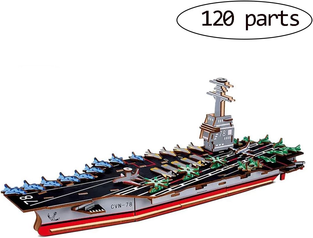 3D Wooden Jigsaw Puzzle Toys, Adults Crafts Aircraft