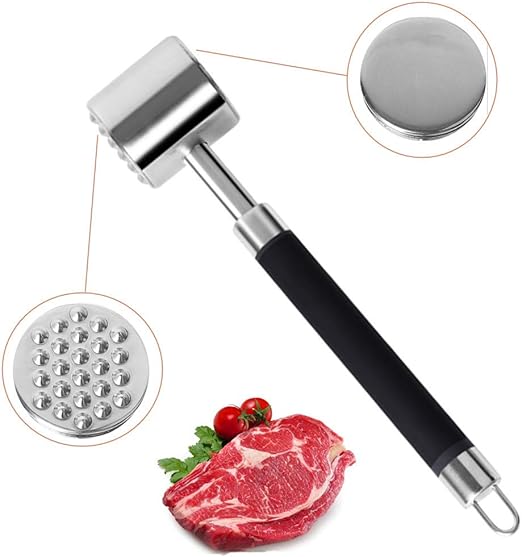Stainless Steel Hammer Meat Mallet Tenderizer Steak Beef Pork Chicken