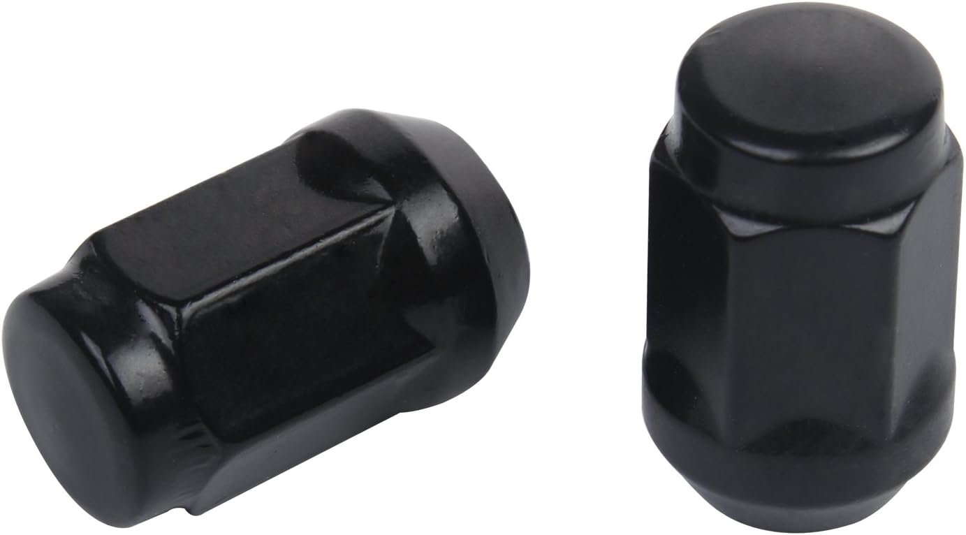 ZY WHEEL Set of 20pcs Black 1/2-20 Closed End Bulge Acorn Lug Nuts Cone Seat 3/4" 19mm Hex Wheel Lug Nut fit Jeep Cherokee CJ5 CJ7 Commander Liberty Wrangler: Automotive