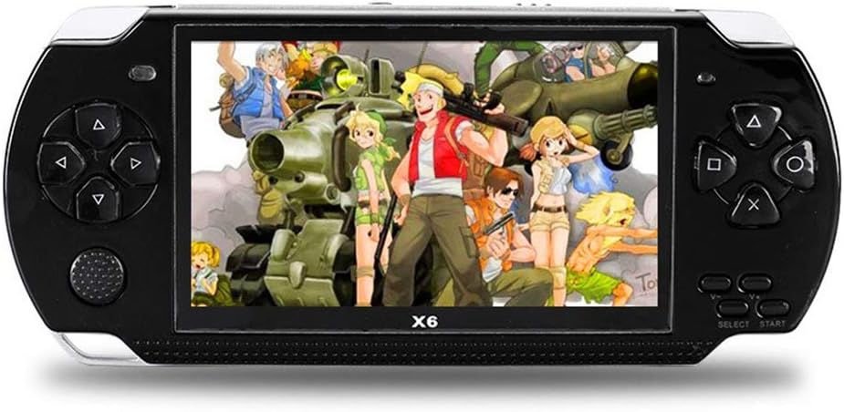 Womdee Handheld Game Console with Built in Games,Portable Video Games for Kids Retro,Built-in 500 Classic Video Games Player with 4.3" 8GB System for Birthday Presents Kids Children Adults (Black)