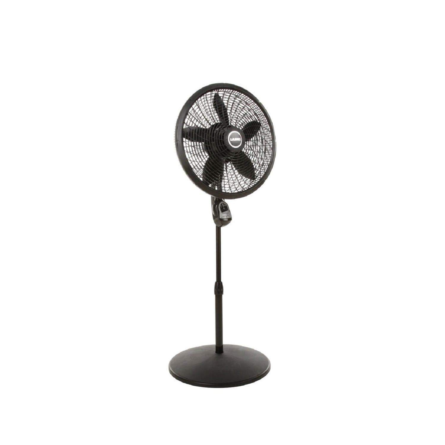 Photo 1 of Lasko 18 in. Cyclone Pedestal Fan with Remote Control, Black