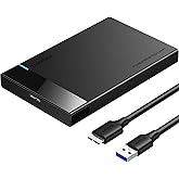 UGREEN 2.5" Hard Drive Enclosure USB 3.0 to SATA III Adapter Supports 2.5 Inch SSD & HDD 9.5mm 7mm External Hard Drive Enclos