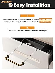 JIASENBAO 2 Pack Antique Brass Cabinet Bar Pulls