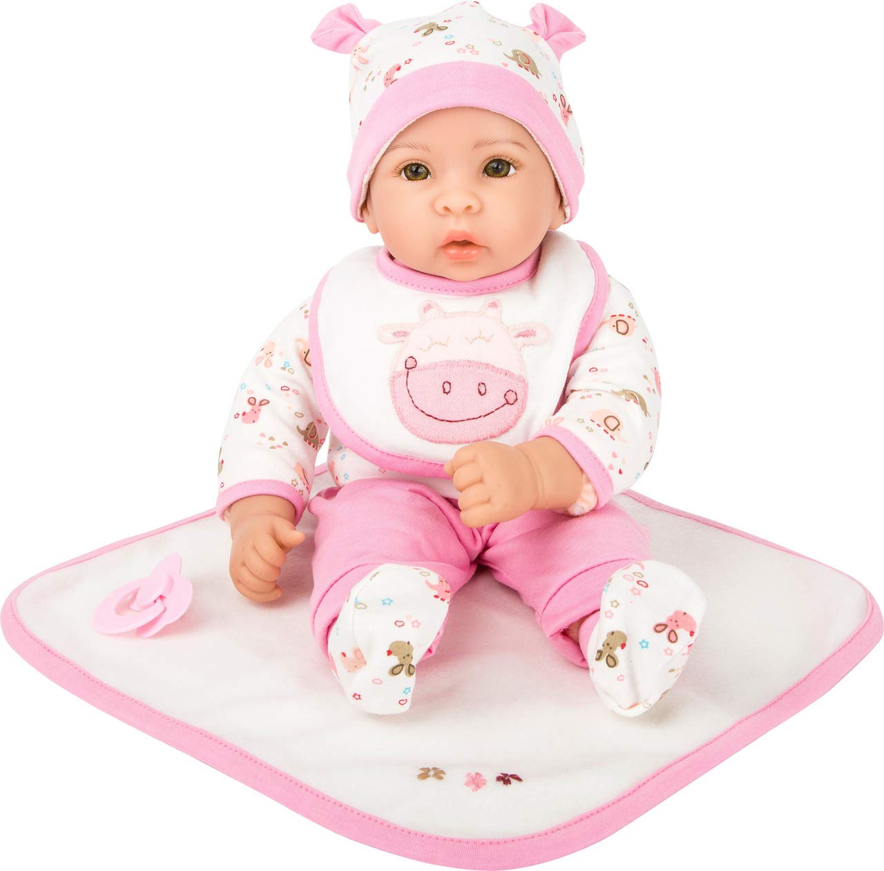 Small Foot doll Hanna incl. pull-out clothes, pacifier and soft blanket, for children aged 2 years and over, 11237