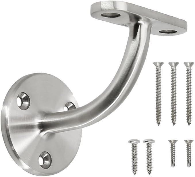 Stainless Steel 316 [Marine Grade] Wall Mount Handrail Bracket for Wood