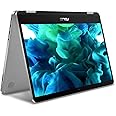 ASUS VivoBook Flip 14 Thin & Light 2-in-1 Laptop, 14” FHD Touchscreen, Intel Celeron Dual Core N4000 Processor, 4GB RAM, 64GB Storage, Fingerprint Reader, Windows 10 in S Mode, J401MA-YS02