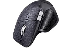 Griptape Set For Logitech MX Master4, Anti Slip Grip Tape, Gaming Mouse Skins (Full-Cover Black Random Pattern)