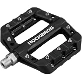 ROCKBROS Nylon Fiber Bike Pedals Lightweight Platform MTB BMX 9/16" | Durable nylon composite body with wide platform, smooth bearings and universal fit for mountain, BMX and commuter bikes.
