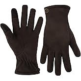 Timberland Women’s Rivet Faux Suede Gloves – Soft Lined Winter Handwear, Comfortable Fit, Warm for Cold Weather Wear