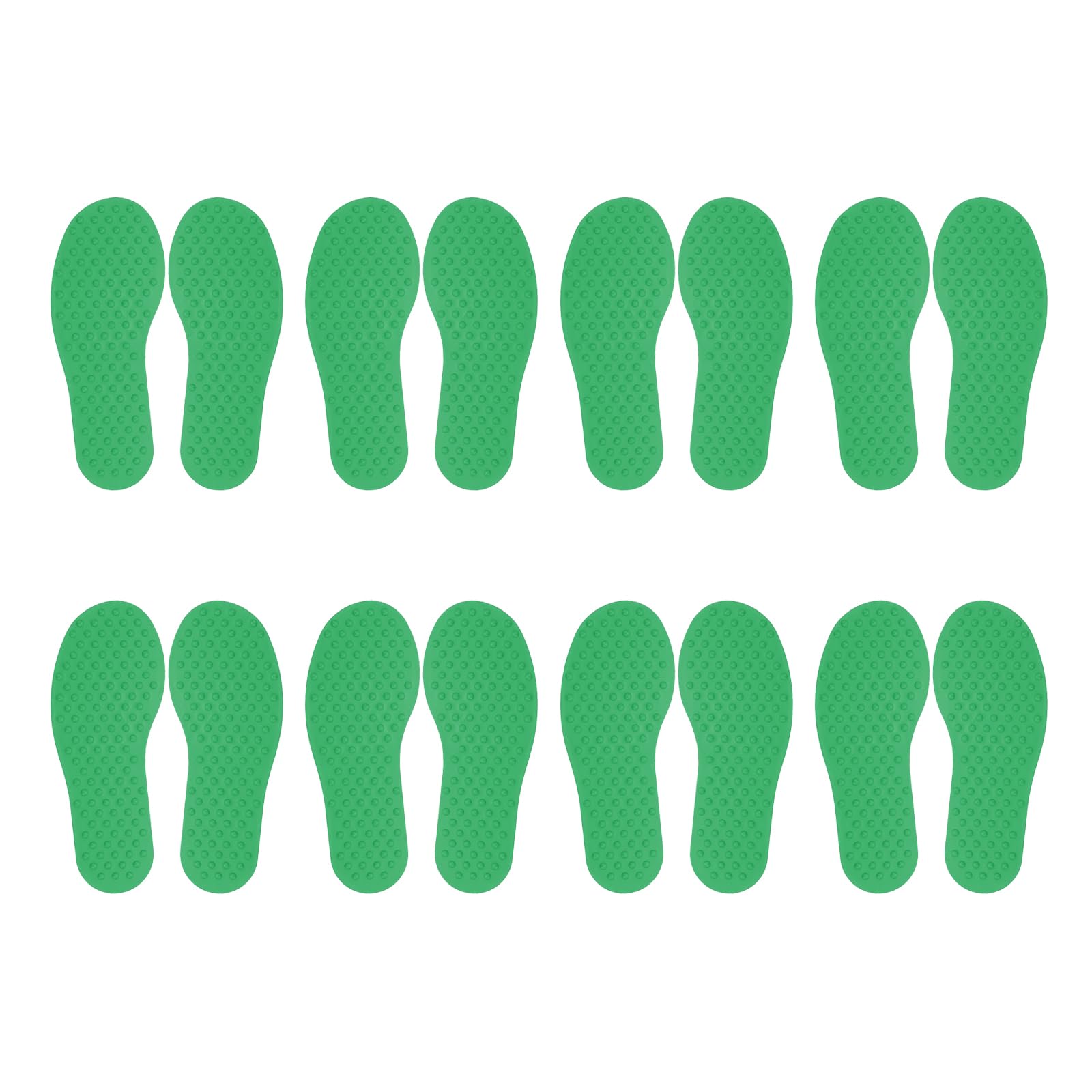 PATIKIL Feet Markers for Classroom, 8 Pairs Plastic Floor Foot Shaped Non Slip Spots Carpet Markers for Education Preschool Children Teacher Supplies, Green