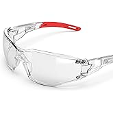 Bantida Safety Glasses Anti-Fog Goggles Clear Lens,Adjustable Frames Blue Light Blocking Eye Protection For Men Women