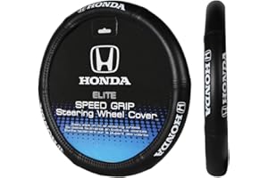 Plasticolor 006732I01 Elite Series Speed Grip 'Honda' Steering Wheel Cover , black