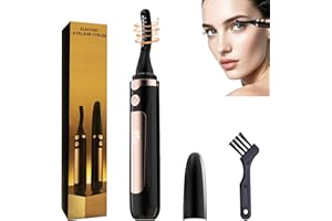 ECHTUR 2025 Heated Eyelash Curler-USB Rechargeable Electric Eyelash Curler- Eyelash Curlers Heated 4 Temperature Modes Fast Heat Up Within 3s - 24 Hours Long Lasting- with Led Display for Women Girls(Black)