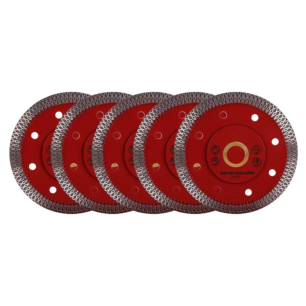 GoYonder Super Thin Diamond Ceramic Saw Blade Porcelain Cutting Blade for Cutting Ceramic Or Porcelain Tile (4-Inch (5pcs))