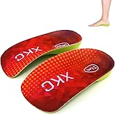 Arch Support Inserts Women Insoles - Orthotics Work Boot Shoe for Plantar Fasciitis, Flat Feet, Shock-Absorbing, Over-Pronation, Relief Heel Spur Pain, Heel Cushion Increase Men Women Insoles