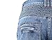 DAVID.ANN Men's Slim Straight Biker Jeans Hiphop Pants,Blue,32