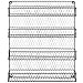 MyGift 4-Tier Gray Chicken Wire Spice Rack Wall Mount Organizer, Pantry Seasoning Jars and Condiment Storage Shelves