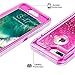 Coolden Case for iPhone 8 Plus Case Protective Glitter Case for Women Girls Cute Bling Sparkle 3D Quicksand Heavy Duty Hard Shell Shockproof TPU Case for iPhone 6s Plus 7 Plus 8 Plus, Rose