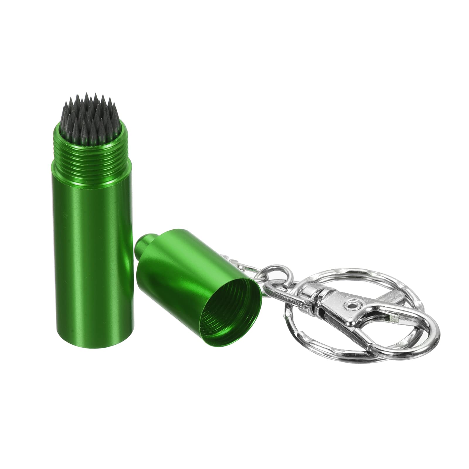 PATIKIL Snooker Billiard Pool Cue Tip Shaper, Pool Cue Stick Tip Repair Tool Billiard Cue Care Accessory with Keychain, Green