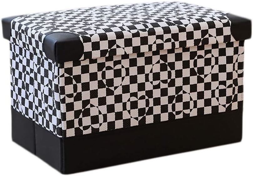 Amazon.de: Wddwarmhome PU Ottomane Faltbare Aufbewahrungsbox Haushalts