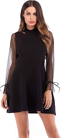 sheer sweater dress