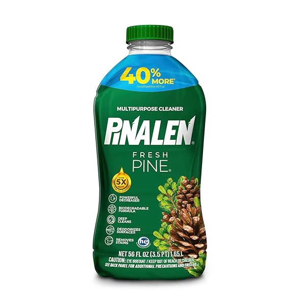 PINALEN MAX AROMAS MULTIPURPOSE CLEANER – FRESH PINE SCENT – 56 FL OZ – ALL PURPOSE CLEANER FOR KITCHEN, BATHROOM, FLOORS & SURFACES