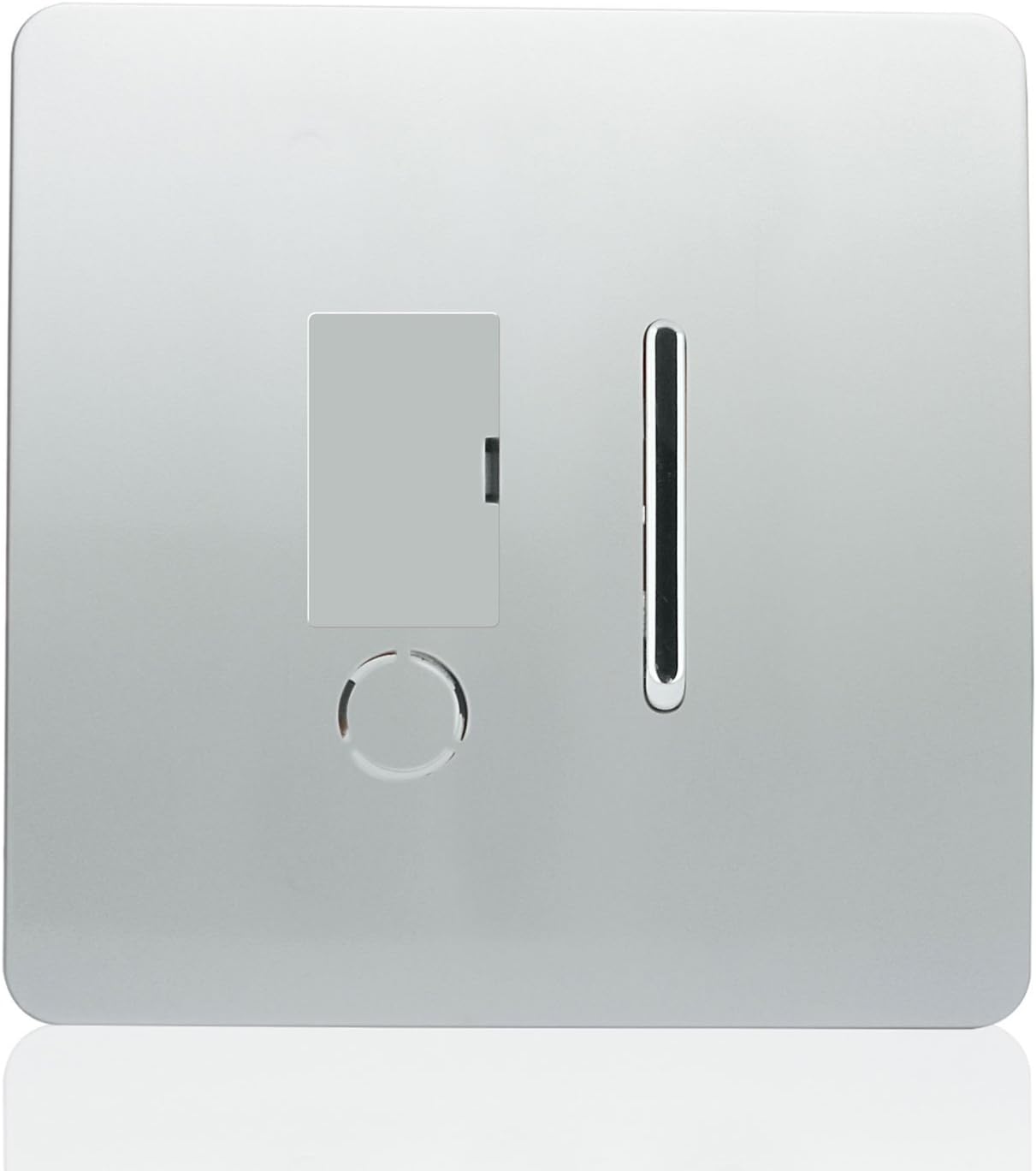 Trendi Artistic Modern Glossy Tactile Fused Spur Switch Silver ART-FSSI