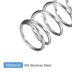 uxcell Compression Spring, 5Pcs 304 Stainless