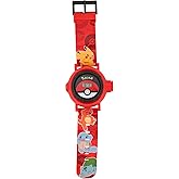 Accutime Pokemon Gen 1 Starters LCD Kid's Watch with Silicone Band