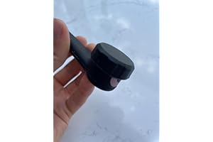 BRANDO MOON Silicone Capped Black Straw - Unbreakable Pocket Travel Size - Seal Cap For On The Go Storage