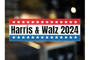 KCD Harris Walz Waltz 2024 Bumper Sticker Decal - for Cars, Bumpers, Windows, laptops, Walls and More - 10 x 3 inches