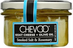 LEVOZON Chevoo, Smoked Sea Salt & Rosemary Goat Cheese, 4 oz. (3 Pack)