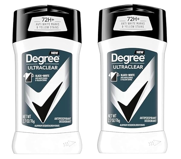 DEGREE DEODORANT 2.7 OUNCE MENS ULTRA CLEAR BLACK & WHITE (79ML) (2 PACK)