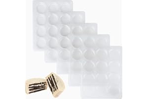 AIKEFOO Oreo Cookie Chocolate Mold Chocolate Covered Cookie Mold 5 Pack, 12 Cylinders Each, Chocolate Covered Oreos,Candy, Cookies and Chocolate, and Even Soap Molds