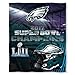 NFL Philadelphia Eagles Super Bowl 52 Champions Silk Touch Throw Blanket, 50