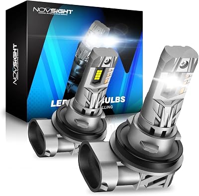 NOVSIGHT H11 LED Headlight Bulb 90W 30000LM 6500K 12V Pack of 2