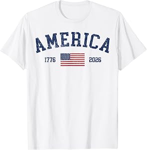 250 Years American 250th USA Patriotic 4th of July T-Shirt