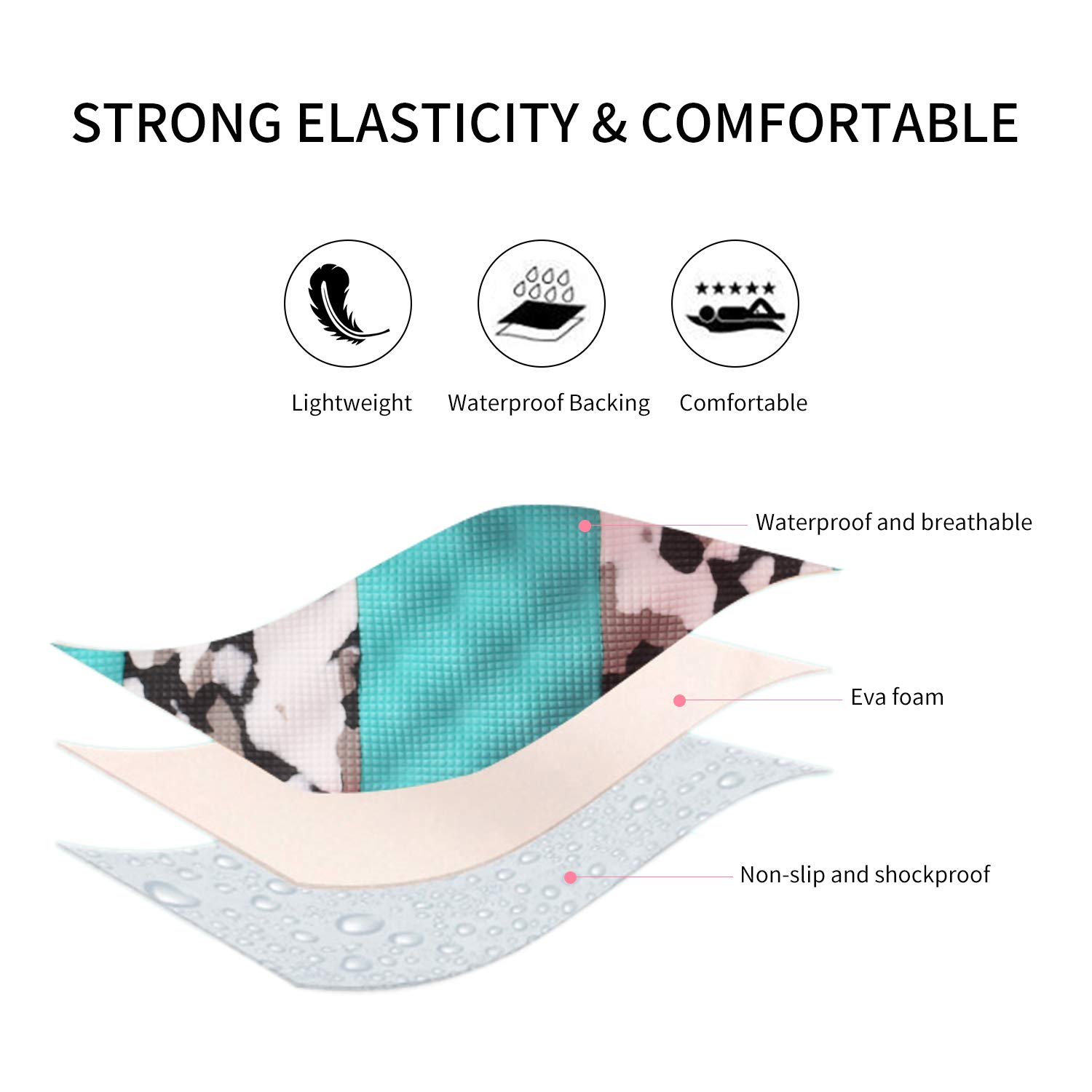 Fashion-zone Womens Lightweight High Heel Flip Flops-Comfortable Wedge Sandals-Summer High Wedge Flip Flops for Beach,Pool (10-10.5 M US, Blue)