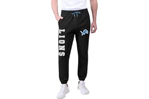 Ultra Game NFL Official Adults Active Super Soft Fleece Game Day Jogger Sweatpants