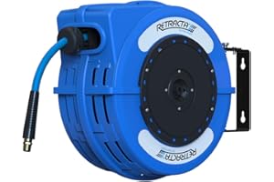Macnaught C1 Retracta Heavy Duty 40 ft 300 PSI Retractable 1/2 inch Hose Reel for Air & Water Service