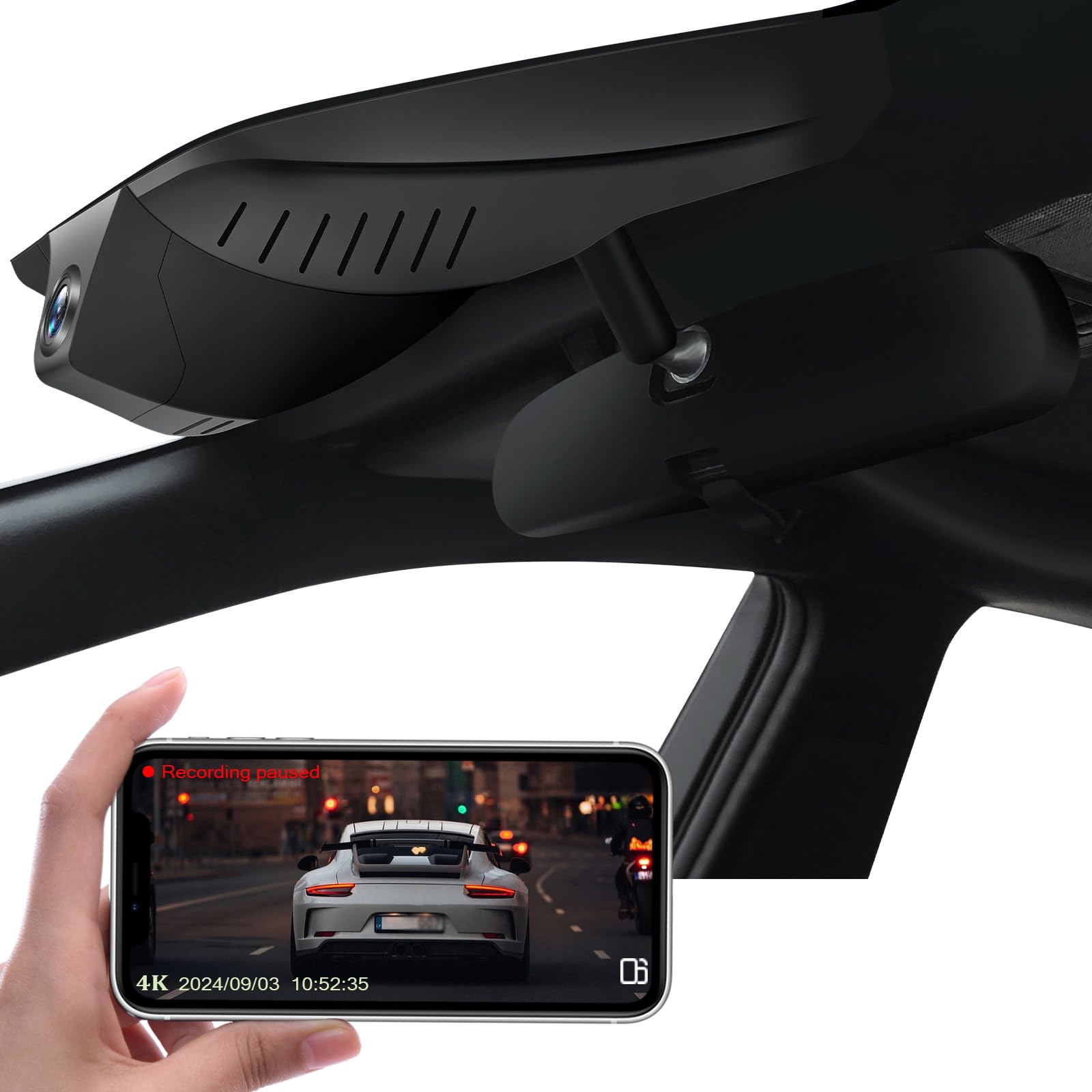 Photo 1 of KuTaiTai 4K Dash Cam fit for Toyota Corolla Gen12 E210 2023 2024 2025 Sedan Hybrid Hatchback, OEM Look, 2160P UHD Video, WiFi & APP, Loop Recording, G-Sensor, Parking Monitor, Easy to Set, 128GB Card